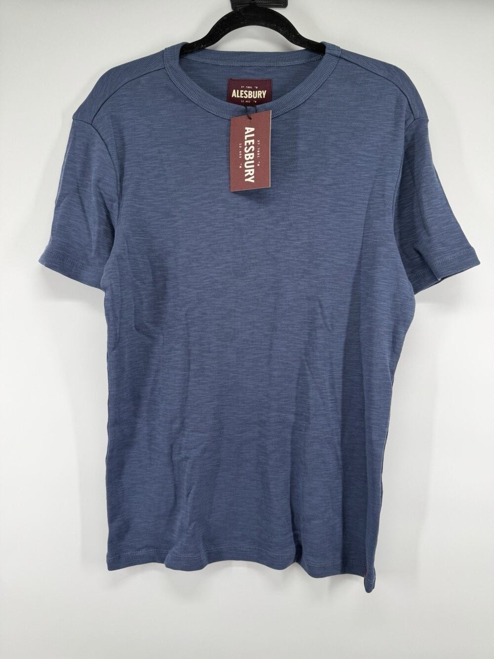 Alesbury Men's Blue Small Heavyweight Rib Perfect Layering Tee NWT